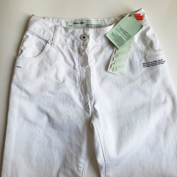 Off-White c/o Virgil Abloh | Contrast Hem Mid-rise Jeans - Picture 5 of 16